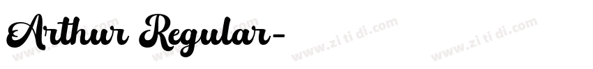 Arthur Regular字体转换